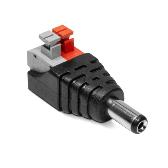 Conector tipo P4 macho com conector de engate rápido.